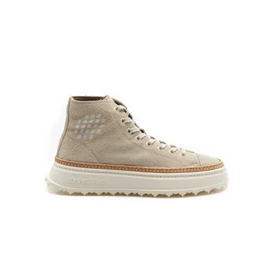 Bepositive Mid-cut Plush Sneakers For Women In Brown