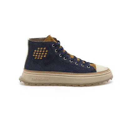 Bepositive Mid-cut Stylish Sneakers For Men In Blue