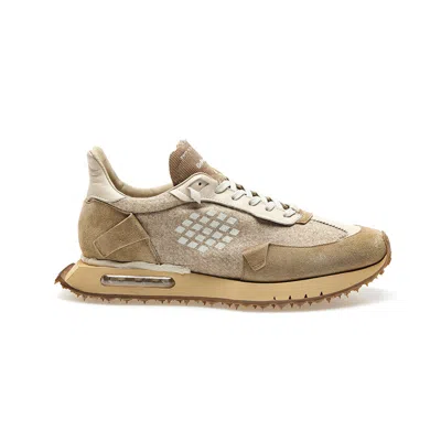 Bepositive Race Wing Sneakers - Wool + Corduroy In Brown