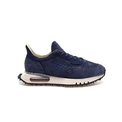 Bepositive Space Race - Suede Mix + Nubuck Sneakers In Blue