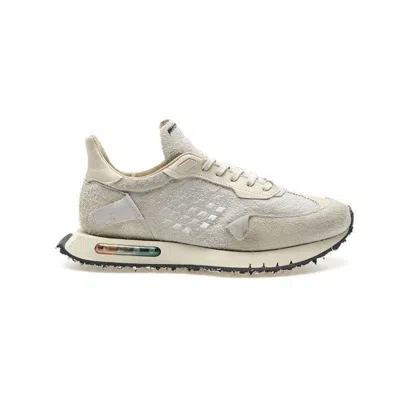 Bepositive Space Race Wing - Waxed Nylon Sneakers In Gray