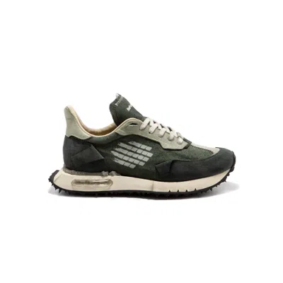 Bepositive Vintage-inspired Race Wing Sneakers For Women In Green