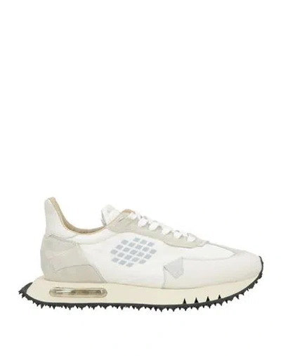 Bepositive Woman Sneakers Off White Size 8 Textile Fibers, Leather