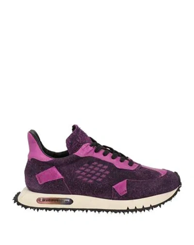 Bepositive Woman Sneakers Purple Size 6 Leather