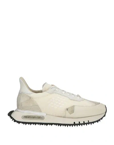 Bepositive Woman Sneakers White Size 9 Leather, Textile Fibers
