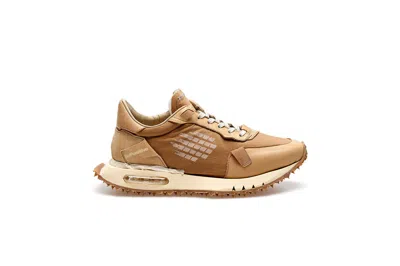 Bepositive Women's Nylon Leather Running Shoes In Brown