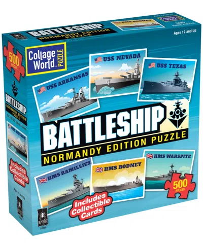 Bepuzzled Kids' Collage World Puzzle Battleship Normandy Edition Puzzle Set, 500 Pieces In Multi Color