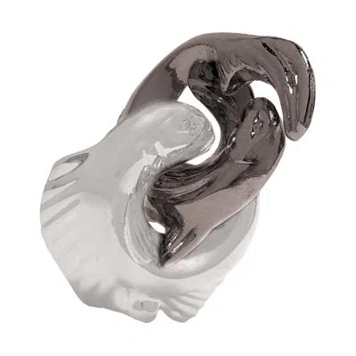 Bepuzzled Hanayama Level 1 Cast Puzzle - Trout In Gray,silver