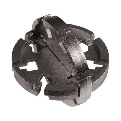 Bepuzzled Hanayama Level 2 Cast Puzzle Disk In Black