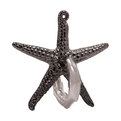 Bepuzzled Hanayama Level 2 Cast Puzzle Starfish In Black,white