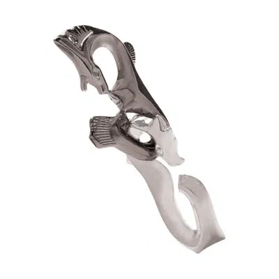 Bepuzzled Hanayama Level 3 Cast Puzzle Seahorse In Gray,white