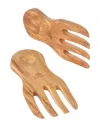 Berard 2pc Salad Server Hands