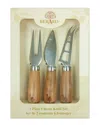 Berard 3pc Cheese Set In Brown