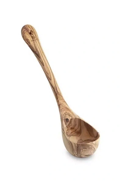 Berard Handcrafted Olive Wood 14-inch Ladle In Brown