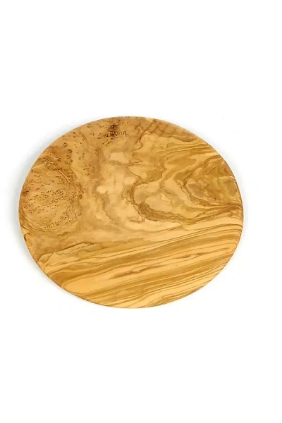 Berard Olive Wood Round Cutting Board In Brown