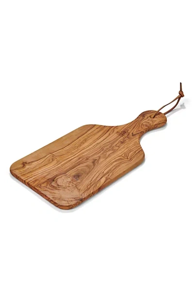 Berard Olive Wood Serving Board With Handle In Brown