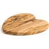 Berard Olivewood Cutting Board, Heart Shape, 8.66 X 8.27 X 0.63" In Brown