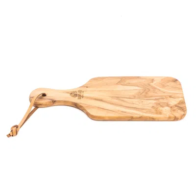 Berard Olivewood Handcrafted 11-inch Cutting Board With Handle In Brown