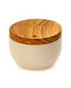 Berard France Olive Wood & Concrete Salt Keeper Box