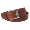 Berber Leather Men's Brown Leather Belt - Wide Width In Brown