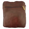 Berber Leather Men's The Martil Small Messenger Bag In Dark Brown