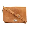 Berber Leather Women's Neutrals / Brown The Kenitra Cross-body Bag In Tan