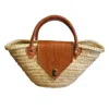 Berber Leather Women's Neutrals / Brown The Safi Small Rattan Beach Tote In Brown