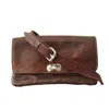 Berber Leather Women's The Kenitra Soft Cross-body Bag In Dark Brown