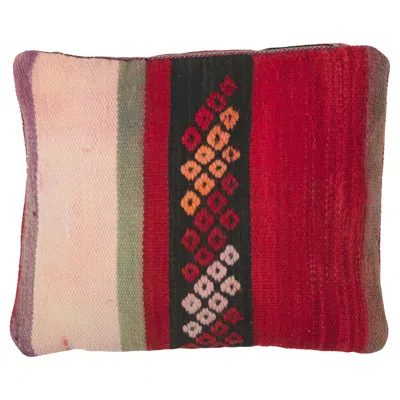 Pre-owned Berber Tribes Of Morocco Vintage Moroccan Rug Pillow By  In Brown