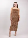 Bereal Kylie Sequin Dress In Brown