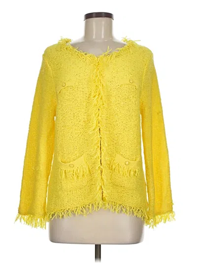 Pre-owned Berek Cardigan Sweater In Yellow