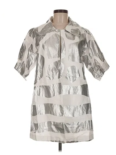 Pre-owned Berek Coat In Silver