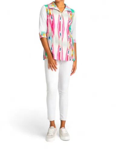 Berek Vertical Vest Colorful Rainbow Pastel Blouse In Multi