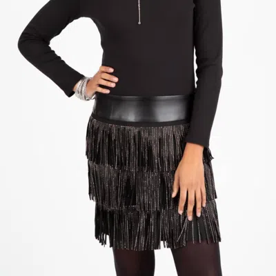 Berek Fringe It On Skirt In Black