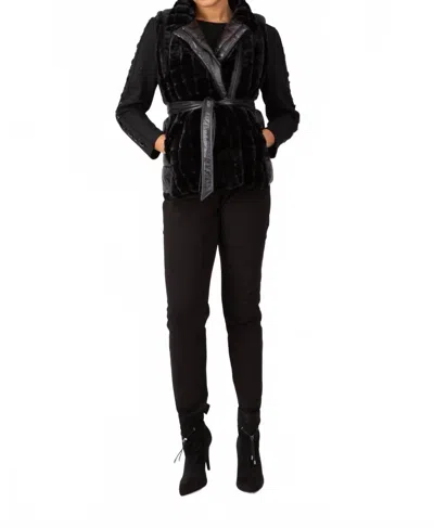 Berek Luxe Furalicious Vest In Black
