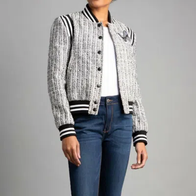Berek Salt & Peppa Tweed Bomber In Bkw In Multi