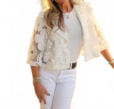 Berek Sunshine Breeze Bolero Jacket In White In Neutral
