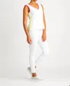 Berek Tips Of Color Tank Top In White/multi In Multi