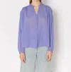 Berenice Cassandra Long Sleeve Blouse In Blackberry In Animal Print