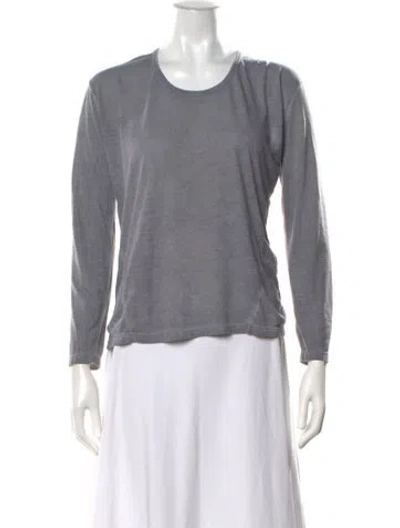 Pre-owned Berenice Crew Neck Long Sleeve T-shirt In Gray