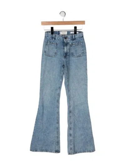 Pre-owned Berenice High-rise Flared Jeans In Blue