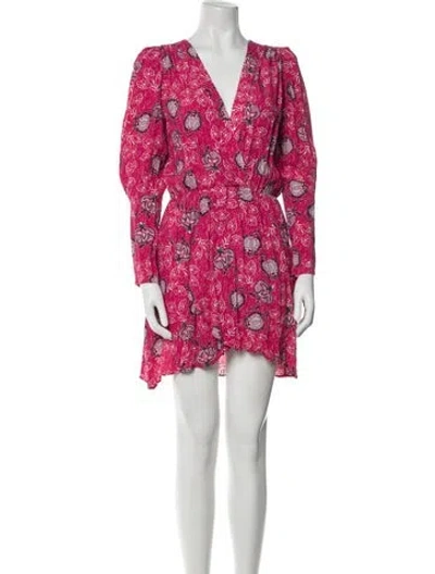 Pre-owned Berenice Paisley Print Mini Dress In Multi