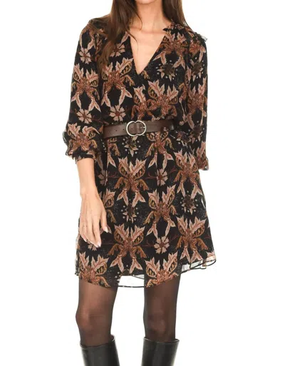 Berenice Ramina Dress In Multi In Brown