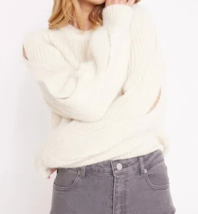 Berenice Sarah Cut Out Sweater In Off White