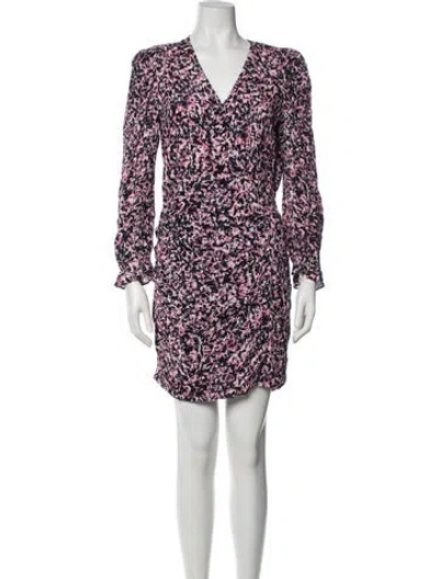 Pre-owned Berenice Silk Mini Dress In Multicolor