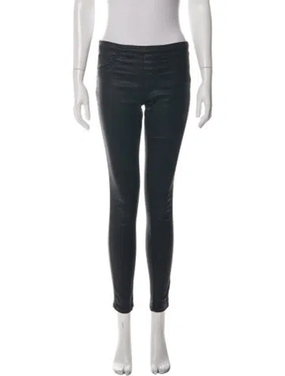 Pre-owned Berenice Skinny Leg Pants In Black