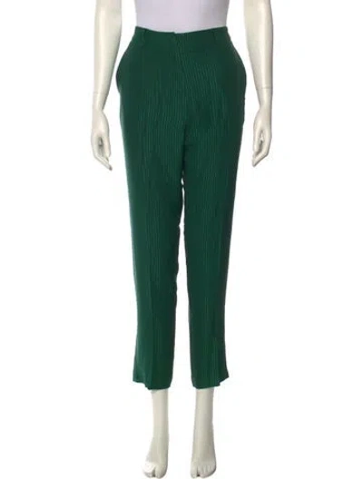 Pre-owned Berenice Straight Leg Pants In Green
