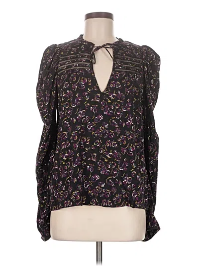 Pre-owned Berenice Tank Top Purple Tie Neck Tops