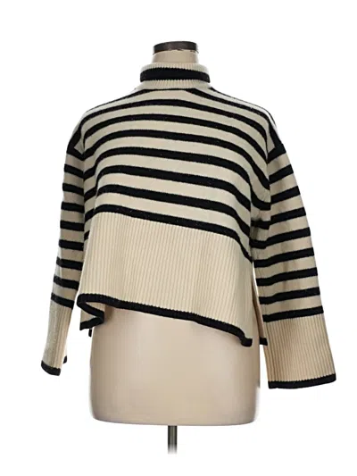 Pre-owned Berenice Turtleneck Sweater In Tan