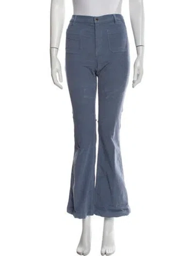 Pre-owned Berenice Wide Leg Pants In Blue